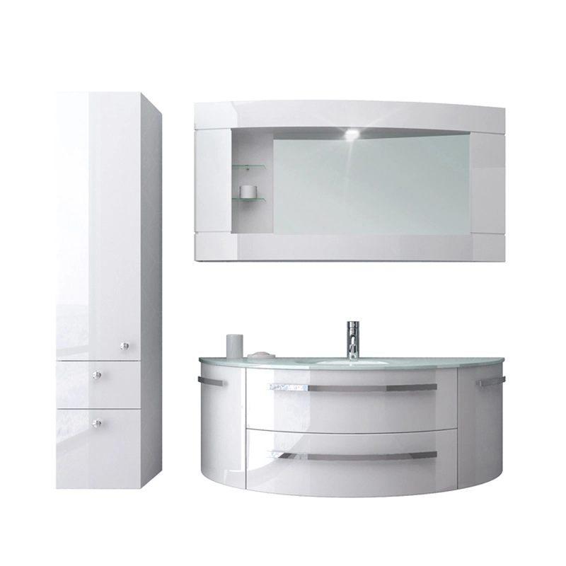 Bathroom Cabinet PVC Big White One Size Vanity