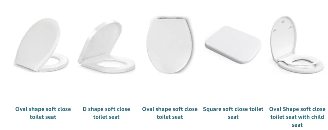 Soft Close Toilet Seat Quick Release Toilet Seat, Adjustable Hinges, Standard Oval Toilet Seat