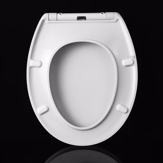 サンプルカスタマイズ売れ筋スクエアホワイトプラスチック便座カバーUF便座（Au107）